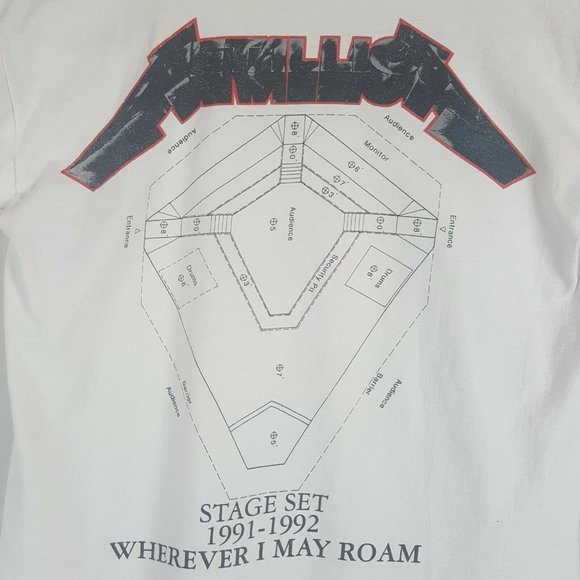Vtg 90s Metallica Where Ever I May Roam T-Shirt XL - Picture 2 of 12